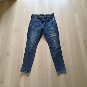 EXPRESS size 12S Blue Legging Mid Rise Jeans